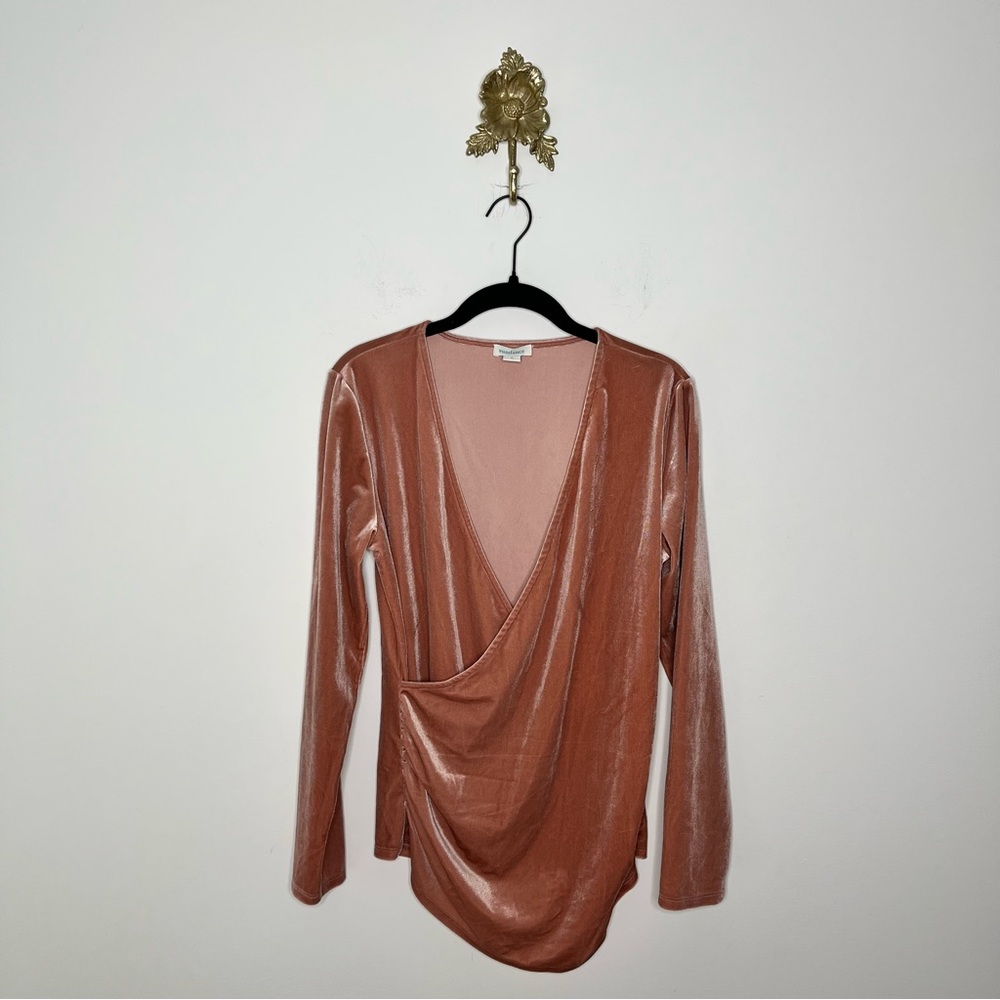 Sundance Rose Long Sleeve Drape Top